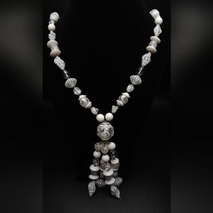 Vintage Lucite beaded necklace.